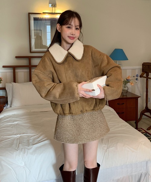 miu miu 2weyムートンリバーシブルバック　リアルファー　ベージュカラー ムートン MiuMiu(ミュウミュウ) バッグ・カバン(レディース) - 海外