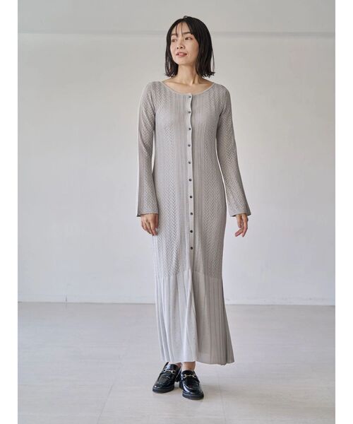 TONAL（トーナル） ワンピース 透かし編みニットワンピース : ZOZOTOWN