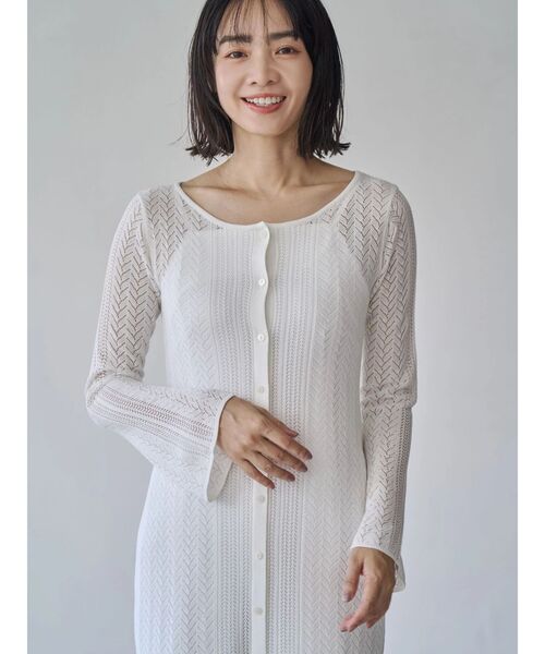DE0013【ミッソーニ】ニットワンピース【44】アンサンブル 透かし編みベスト TONAL（トーナル） ワンピース 透かし編みニットワンピース : ZOZOTOWN