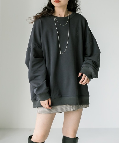 mystic（ミスティック） スウェットカットソー FREE チャコールグレー