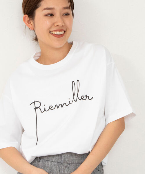 「Rie Miller」 半袖Tシャツ 38 ベージュ系その他5 レディース_画像5