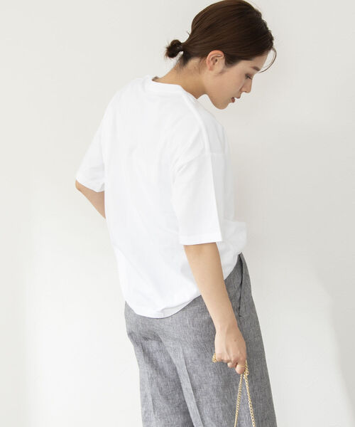 「Rie Miller」 半袖Tシャツ 38 ベージュ系その他5 レディース_画像6