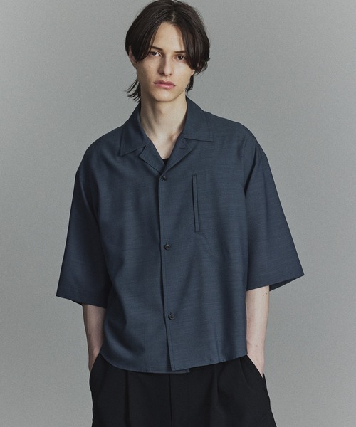 PUBLIC TOKYO パブリックトウキョウ シャツ メンズ 25SS 半袖 PUBLIC TOKYO（パブリックトウキョウ） 半袖シャツ 1 ブルー メンズ