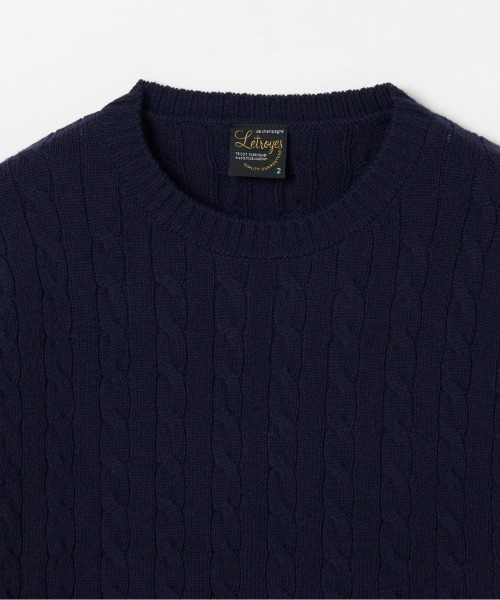 Letroyes（ルトロワ） ニット セーター CABLE CREW NECK KNIT