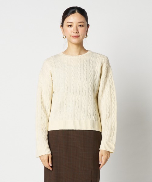Letroyes（ルトロワ） ニット セーター CABLE CREW NECK KNIT