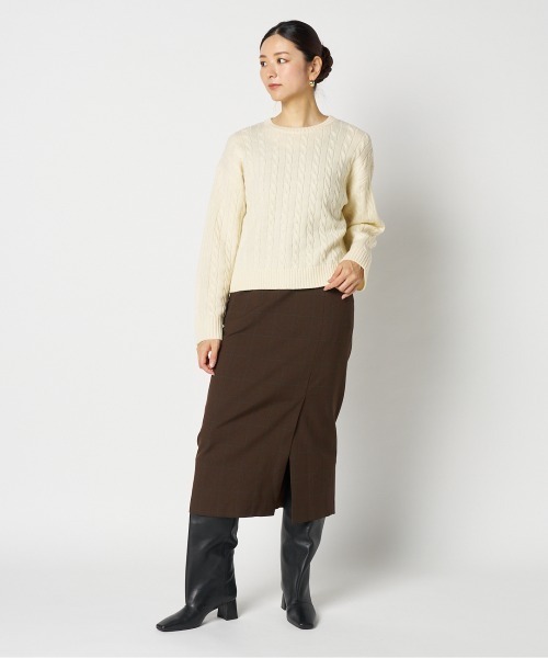 ★Letroyes★  （ルトロワ ）ニット Letroyes（ルトロワ） ニット セーター CABLE CREW NECK KNIT
