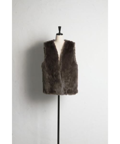 「&. NOSTALGIA」 ベスト FREE モカ レディース_画像5