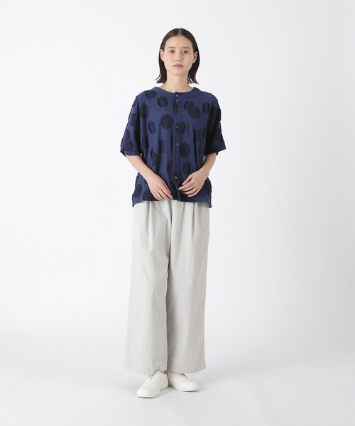 Plantation（プランテーション） ワイドパンツ パンツ PRIMEストレッチ