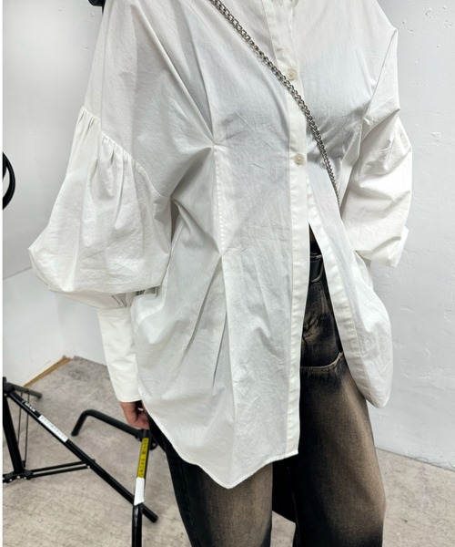 「Six M」 長袖シャツ FREE オフホワイト レディース_画像9