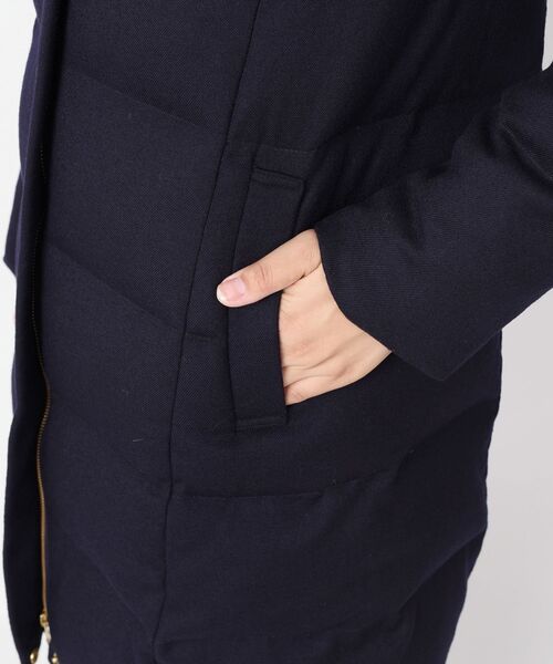 「Khaju」 ダウンコート 36 ライトグレー レディース_画像3