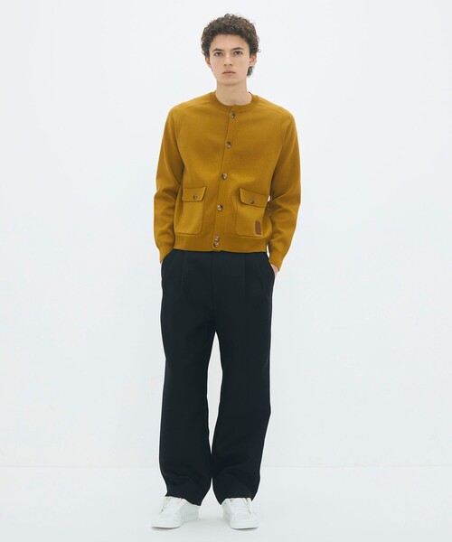 CABaN コットンカシミヤ フラップポケットカーディガン S caban（キャバン）の「□CABaN コットンカシミヤ フラップポケット