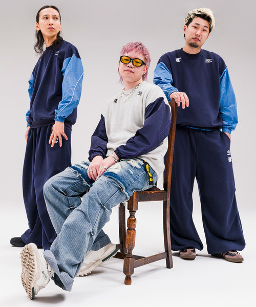 UMBRO LT.Blue 長袖カットソー L アンブロ umbro（アンブロ） スウェットカットソー X-LARGE サックスブルー