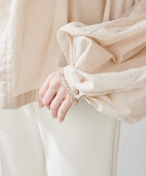 「Whim Gazette」 長袖ブラウス FREE ベビーピンク レディース_画像6