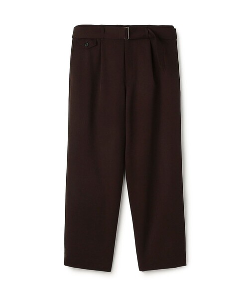 CABaN（キャバン） パンツ ウールギャバジン ベルテッドパンツ メンズ