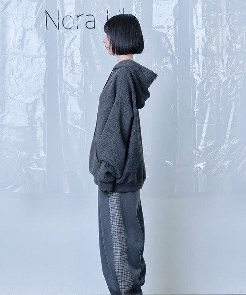 ワイドパンツ スラックス 「Nora Lily」Switching Wide Leg Barrel Pants メンズ レディース | Nora Lily | 18