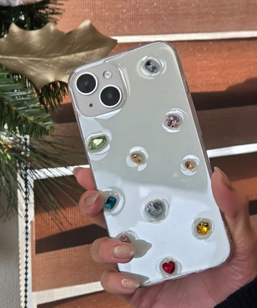 Loco Ocean（ロコオーシャン） スマホケース ビジュー ストーン クリア