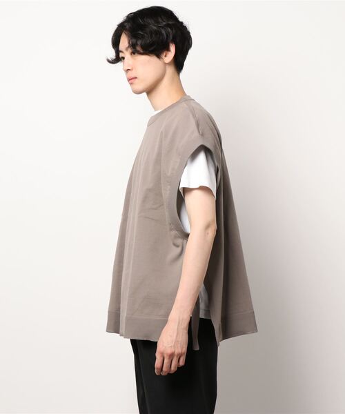 「JUNRED」 ノースリーブニット L ベージュ系その他 メンズ_画像7