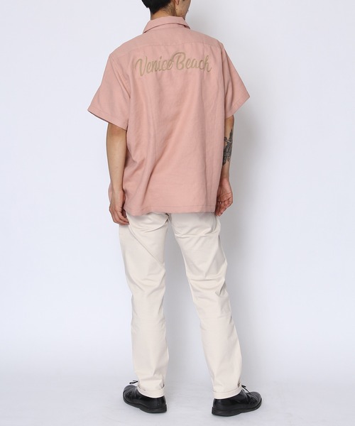 「TMT」 半袖プルオーバー MEDIUM さくら色 メンズ