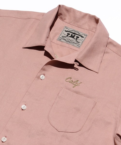 「TMT」 半袖プルオーバー MEDIUM さくら色 メンズ