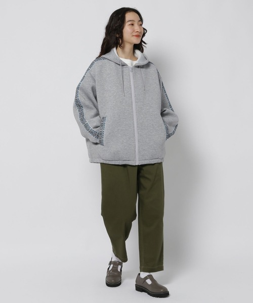 niko and…（ニコアンド） ジップアップパーカー FREE グレー