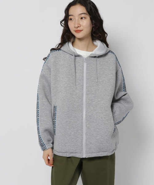niko and…（ニコアンド） ジップアップパーカー FREE グレー