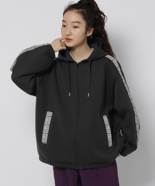 niko and…（ニコアンド） ジップアップパーカー FREE グレー