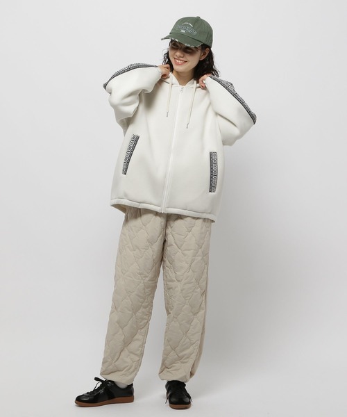 niko and…（ニコアンド） ジップアップパーカー FREE グレー