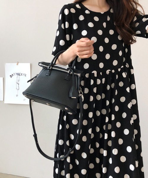 「COCOMOMO」 半袖ワンピース M ブラック レディース_画像4