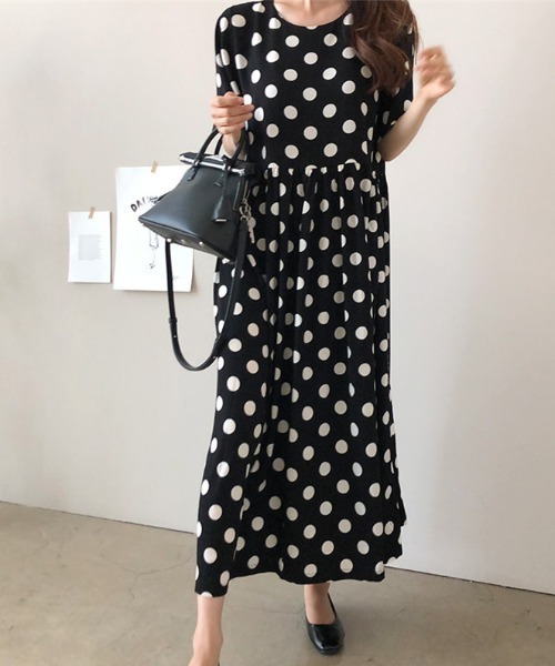 「COCOMOMO」 半袖ワンピース M ブラック レディース_画像7