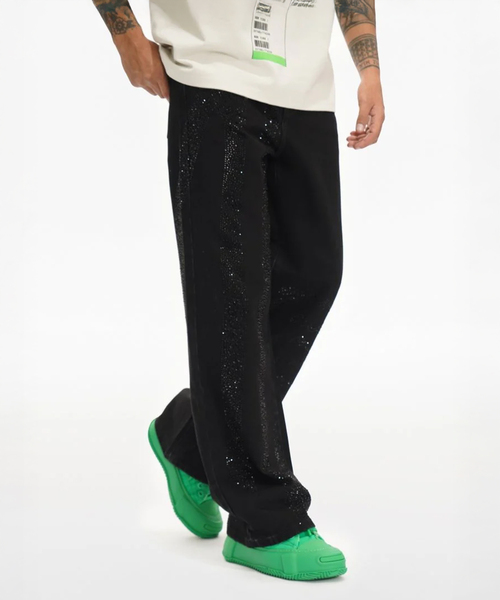 【特価】メンズ　パンツ　VALABASAS ヴァラバサス VALABASAS（ヴァラバサス） ジーンズ BLACK STRAIGHT メンズ