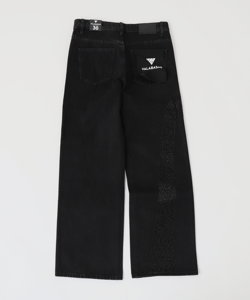 VALABASAS（ヴァラバサス） ジーンズ BLACK STRAIGHT メンズ