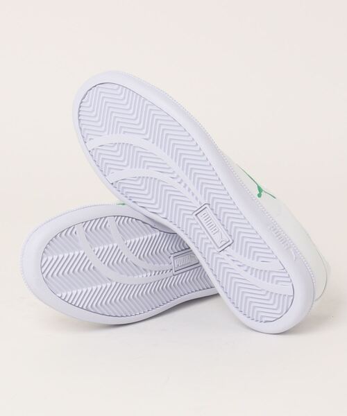 「PUMA」 ローカットスニーカー 25.5cm ホワイト×グリーン メンズ_画像3