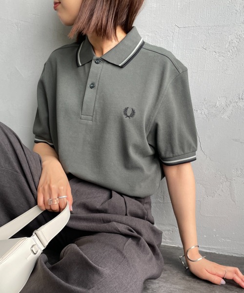 n*2様 FRED PERRY ツインティップライン ワンポイントロゴ刺繍ポロシ FRED PERRY（フレッドペリー） tシャツ ツインティップライン ワン