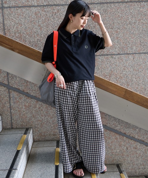 ポロシャツ ポロ 「FRED PERRY/フレッドペリー」 ツインティップライン ワンポイントロゴ刺繍ポロシャツ M3600 レディース メンズの画像