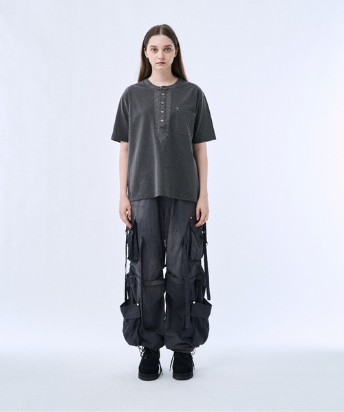 PHILTHEORY ヘンリーネック tシャツ Metal button henly neck T-shirts