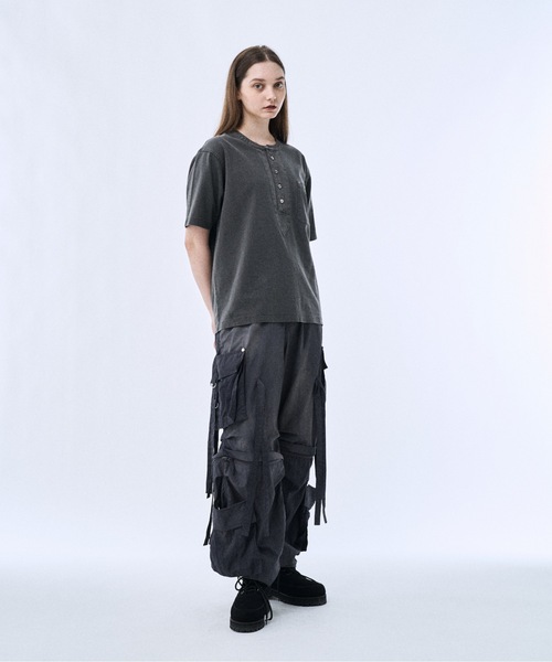 PHILTHEORY ヘンリーネック tシャツ Metal button henly neck T-shirts