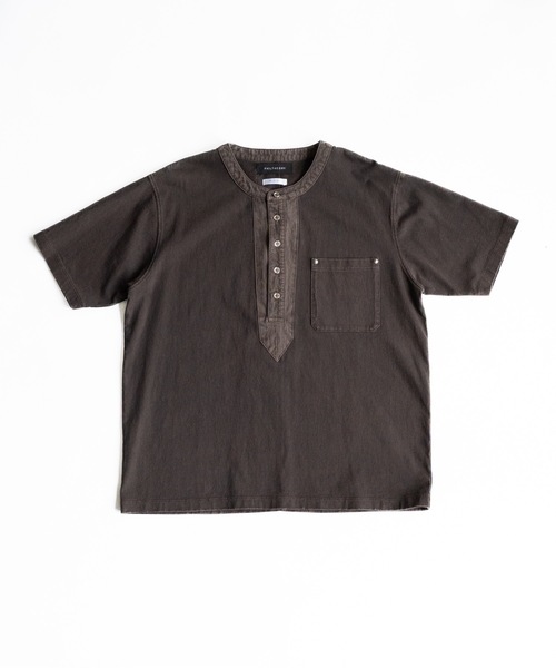 エルメスマルジェラ期コットンジャージヘンリーネックカットソー　セリエボタン PHILTHEORY ヘンリーネック tシャツ Metal button henly neck T-shirts