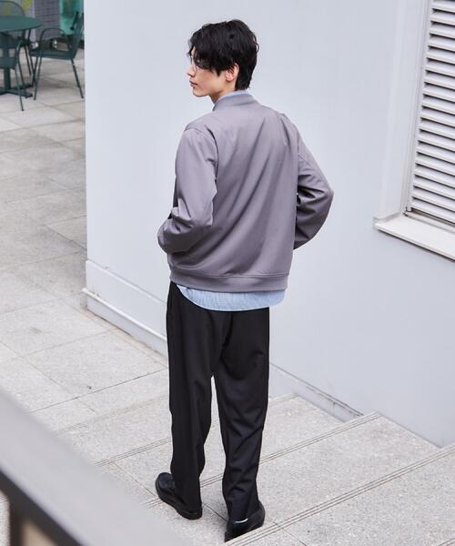 THE SHOP TK ブルゾン アウター FLEX LINE ストレッチリブブルゾン
