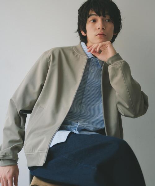 【ブラック】ストレッチタフタ フルジップブルゾン <PEAFORMANCE> (MENS) Pile Lined Zip Jacket – Black | Outerwear | Stüssy Japan