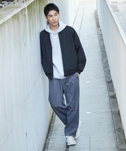 【MAIN ATTRACTION】LYOCELL 30/1 リブブルゾン THE SHOP TK ブルゾン アウター FLEX LINE ストレッチリブブルゾン