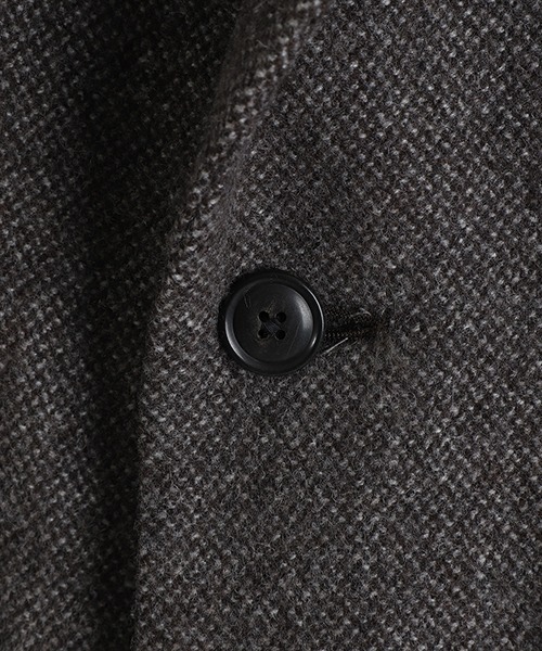 ジャケット テーラードジャケット URU / ウル：WOOL LIGHT TWEED - OVER JACKET：25FWLT01「COR」 メンズの画像