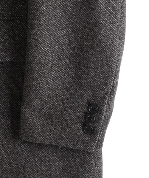 ジャケット テーラードジャケット URU / ウル：WOOL LIGHT TWEED - OVER JACKET：25FWLT01「COR」 メンズの画像