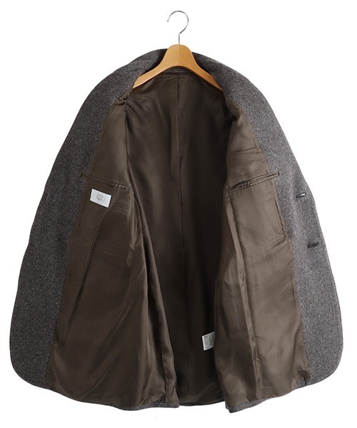 ジャケット テーラードジャケット URU / ウル：WOOL LIGHT TWEED - OVER JACKET：25FWLT01「COR」 メンズの画像