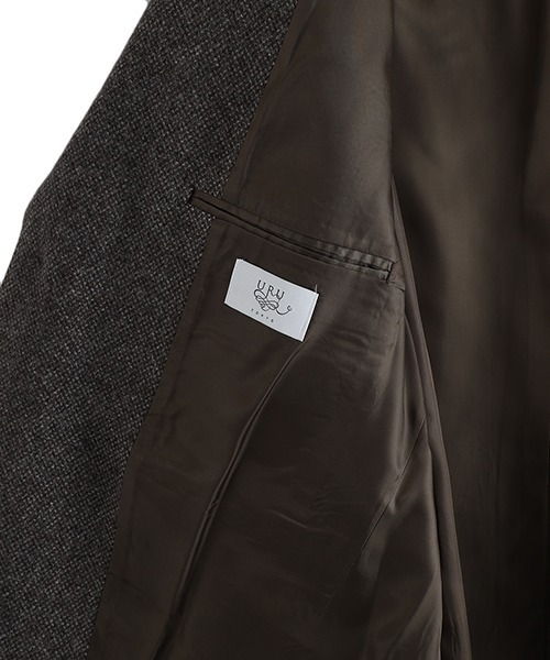ジャケット テーラードジャケット URU / ウル：WOOL LIGHT TWEED - OVER JACKET：25FWLT01「COR」 メンズの画像