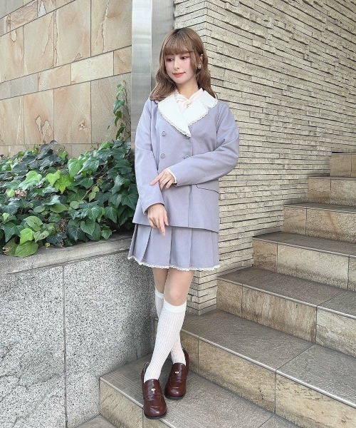 F i.n.t（フィント） コート アウター 「セットアップ対応」ダブル釦