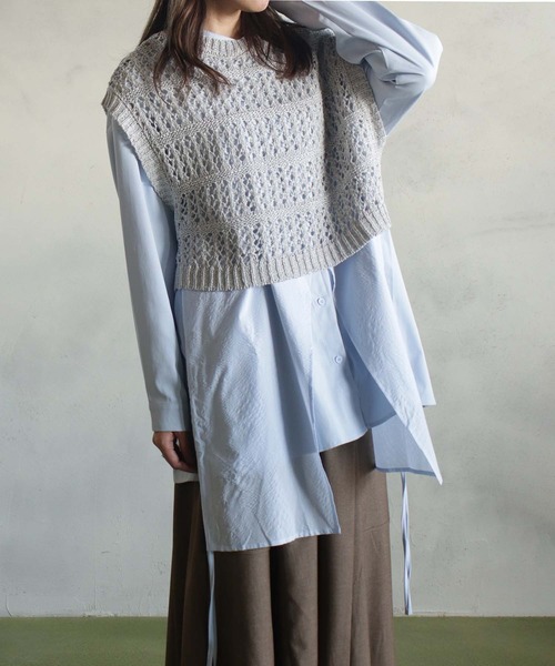 2024AW MHL. マーガレットハウエル MARGARET HOWELL TOUGH WOOL RIB V