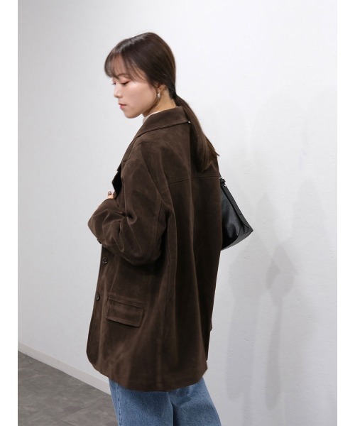 「Reurie'」 テーラードジャケット FREE ブラウン レディース_画像8