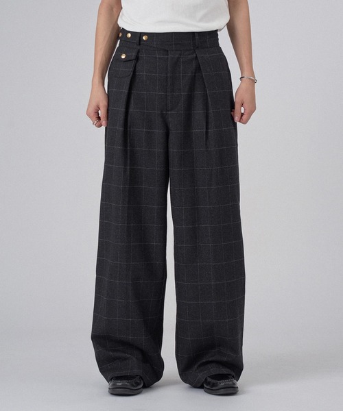 「ONCILY」 スラックス LARGE グレー系その他 メンズ_画像2