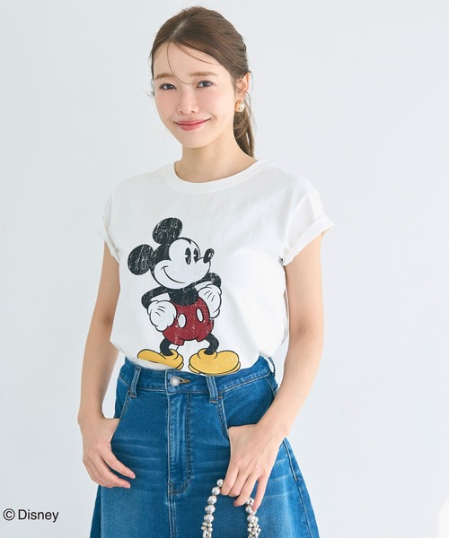 Disney Tシャツ レディースフリーサイズ ヒグチユウコ ディズニー coca（コカ） tシャツ 「ディズニー」ウォッシュドTシャツ レディース
