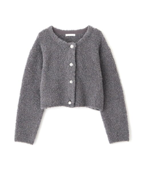 PROPORTION BODY DRESSING(プロポーションボディドレッシング) ニットカーディガン FREE パープル レディース ...